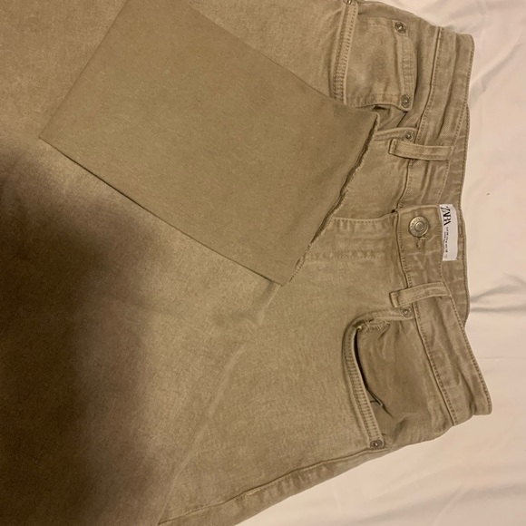 Zara Beige Wide-leg jeans - Picture 2 of 2